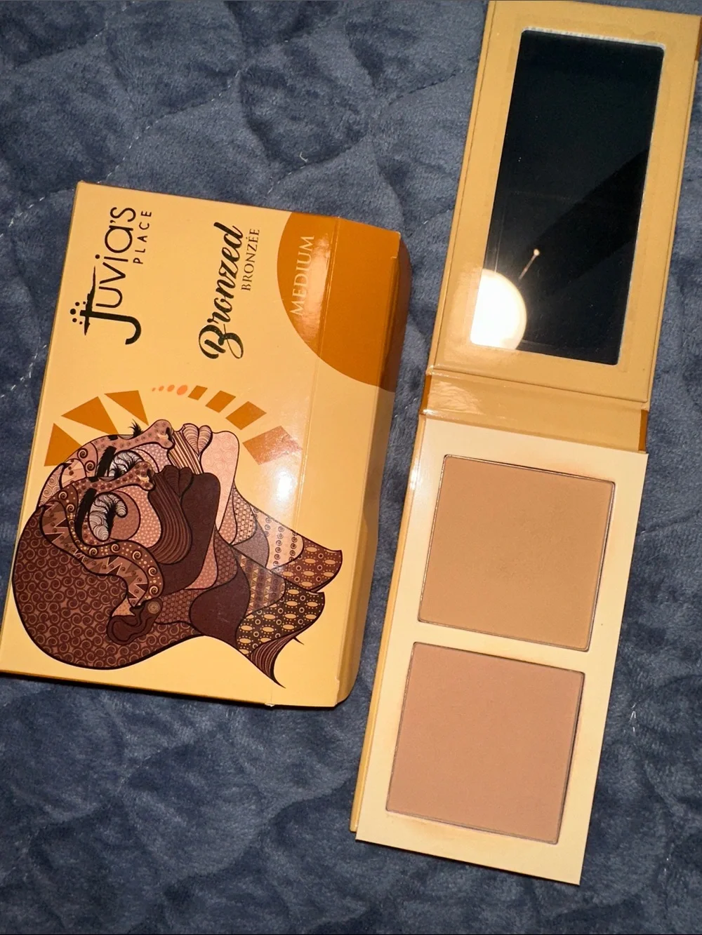 Juvia's Place Dual Bronzer Palette - Light Brown & Warm Brown